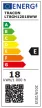 Tracon LT8GH12018WW, Üveg LED világító cső, opál burás 230 V, 50 Hz, G13, 18 W, 2350 lm, 3000 K, 200°,