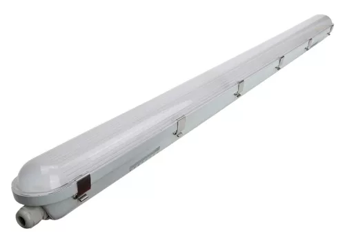 Tracon LVH1236E, 36/4W, vészvilágító funkciós, por- és páramentes kültéri LED ipari lámpatest, IP65-ös védelemmel, IK08, 230 VAC, 36/4 W, 5400/140 lm, 3 h, 4000 K, IP65, IK08