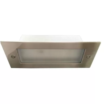   Tracon LVS01, LED süllyesztett fali lámpatest, ezüst 110-240 VAC, 1,5 W, 100 lm, 3500 K, IP54,