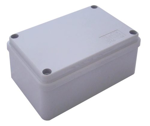 Tracon MED12085, Elektronikai doboz, világos szürke, teli fedéllel 120×80×50mm, IP56
