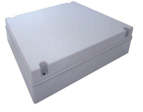 Tracon MED383012, Elektronikai doboz, világos szürke, teli fedéllel 380×300×120mm, IP55