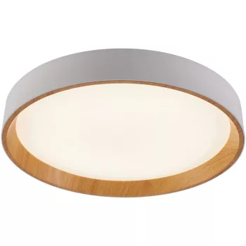 Tracon MFJRW30W LED mennyezeti lámpa, gyűrű forma, fehér/arany, távirányítós, 230 VAC, 30W, 1600lm, 3000/4000/6500K, D=395mm, EEI=G