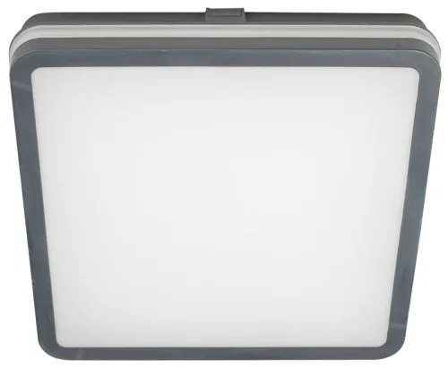 Tracon MFKNA24CCT négyzet LED mennyezeti lámpa, antracit, 24W 2500lm, 3000/4000/6500K CCT, IP65, 290×290mm