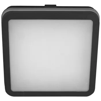 Tracon MFKNBL18CCT négyzet LED mennyezeti lámpa, fekete, 18W 1850lm, 3000/4000/6500K CCT, IP65, 220×220mm