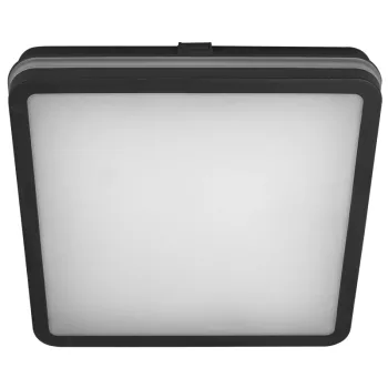 Tracon MFKNBL24CCT négyzet LED mennyezeti lámpa, fekete, 24W 2500lm, 3000/4000/6500K CCT, IP65, 290×290mm