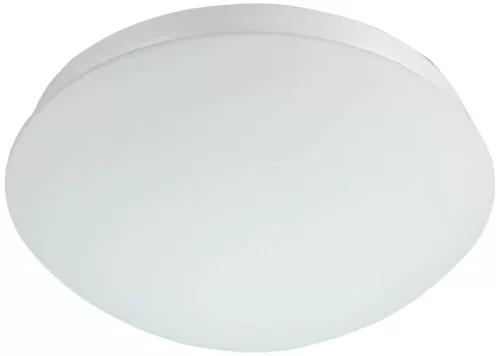 Tracon MFM012 Mozgásérzékelős kerek fali lámpatest, fehér 230 VAC, 2xE27, 2x60 W,  360°,  8 m, 10 s-12 min, IP44