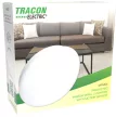 Tracon MFM01, Műanyag beltéri fali lámpatest mozgásérzékelővel 230VAC,max.25W,E27,360°,10s-12min,3-2000lux,IP20,EEI=A++-E