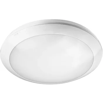   Tracon MFM02D Műanyag védett beltéri fali LED lámpatest mozgásérzékelővel 230VAC,16W,5,8GHz,360°,1-8m,10s-10mn,4500K,IP66,1300lm,EEI=G