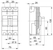 Tracon MKM1-20, Kompakt megszakító 3×230/400V, 50Hz, 20A, 20kA