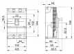 Tracon MKM2-125, Kompakt megszakító 3×230/400V, 50Hz, 125A, 15kA