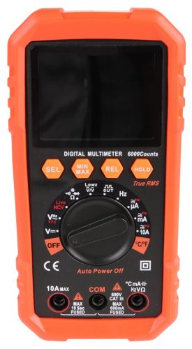 Tracon MM88B Digitális multiméter TRMS, ACV, DCV, ACA, DCA, OHM, FREQ, diode, NCV, signal