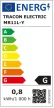 Tracon MR11L-Y, Hidegtükrös LED fényforrás, sárga 12 V AC/DC, MR11, 0,8W, 120°, G5.3, 12×LED