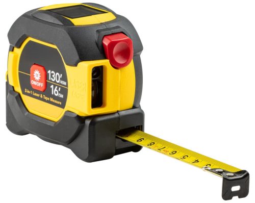 Tracon MSZDIG Mérőszalag és lézeres távolságmérő, autolock L=5m, W=19mm, R=40m