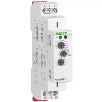   Tracon NARIMF Multifunkciós időrelé (10 funkció) AC/DC 12-240V, 0,1s-10d, 16A/AC1, 250VAC/24VDC