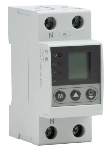 Tracon NARVCD2P32 automatikus visszakapcsolású feszültség- és túláramvédelmi relé 2P 32 A