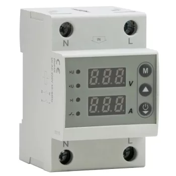 Tracon NARVCD2PN80 automatikus visszakapcsolású feszültség- és túláramvédelmi relé 2P 80 A