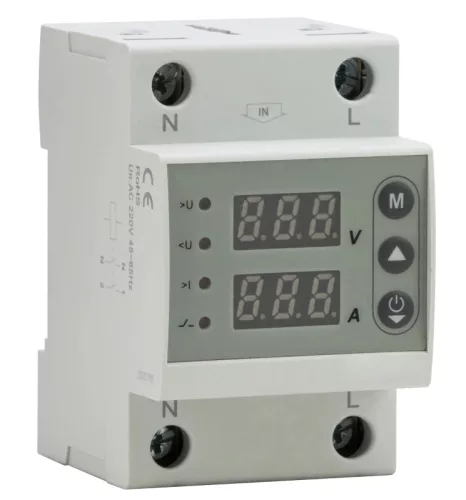 Tracon NARVCD2PN80 automatikus visszakapcsolású feszültség- és túláramvédelmi relé 2P 80 A