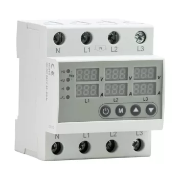 Tracon NARVCD4P63 automatikus visszakapcsolású feszültség- és túláramvédelmi relé 4P 63 A