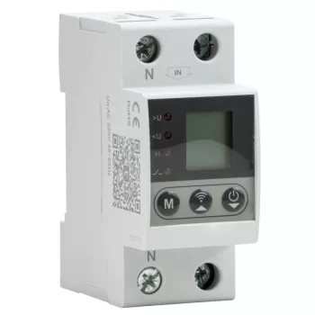 Tracon NARVCDW2P80 automatikus visszakapcsolású feszültség- és túláramvédelmi relé Wifi-vel 2P 80 A