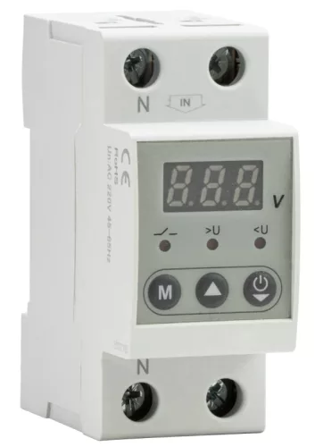 Tracon NARVD2P32 automatikus visszakapcsolású feszültségfigyelő relé 2P 32 A