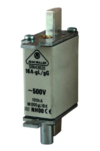 Tracon NK00C-10 Kiütőszeges késes biztosító Un=400V AC, 10A, 00C, 100kA/500VAC, gG