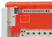 Tracon NPE-Z-24 Szigetelt földelősín (N/PE) EDSS-12/. mod.elosztóhoz 230/400VAC, 63A, 7,6×18,3mm, L=250 mm, 24P, IP20