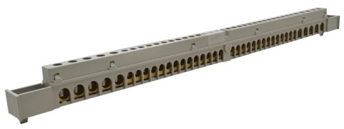 Tracon NPE-Z-38 Szigetelt földelősín (N/PE) EDSS-18/. mod.elosztóhoz 230/400VAC, 100A, 13,7×26,6mm, L=360 mm, 38P, IP20
