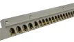 Tracon NPE-Z-38 Szigetelt földelősín (N/PE) EDSS-18/. mod.elosztóhoz 230/400VAC, 100A, 13,7×26,6mm, L=360 mm, 38P, IP20
