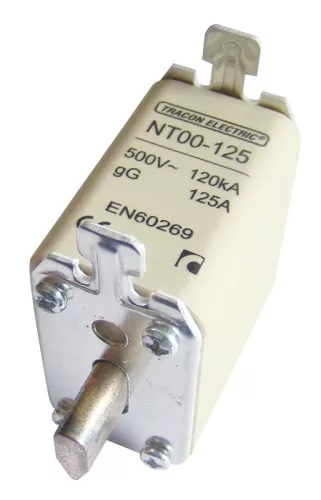 Tracon NT00-80, Késes biztosító 500V AC, 80A, 00, 120kA, gG