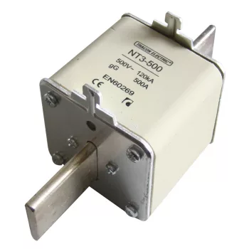  Tracon NTM3-630, Késes biztosító 500V AC, 630A, 3, 120kA, aM