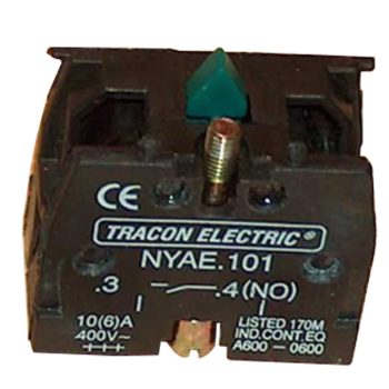  Tracon NYAE101 Érintkező-egység fémalapra szerelt nyomógombokhoz 1×NO, 3 A/400 V