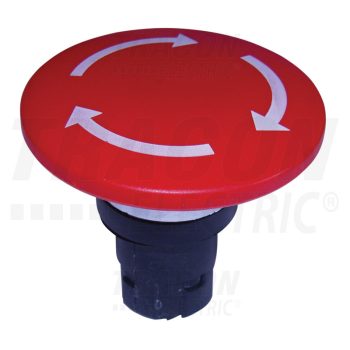   Tracon NYG2-F10 Gombafejű vészgomb fej-egység elfordításos reteszoldással d=60mm