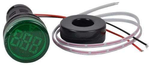 Tracon NYG3-AG Árammérő, LED jelzőfény, zöld 1-100A, Um=230VAC, d=22mm