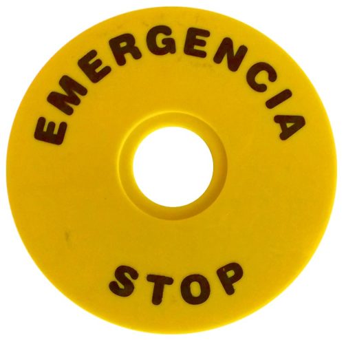 Tracon NYG3-ES90 EMERGENCY STOP lap d=90mm; h=2mm; ABS