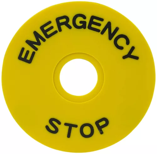 Tracon NYG3-ES90 EMERGENCY STOP lap d=90mm; h=2mm; ABS