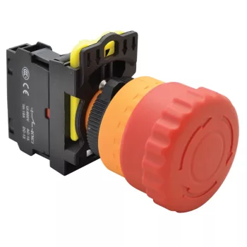  Tracon NYG3-ETR, Vészgomb, reteszelt, piros 1×NC, 5A/230V AC-15, 40mm, IP65