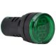 Tracon NYG3-VG Feszültségmérő, LED jelzőfény, zöld 24-500VAC, d=22mm