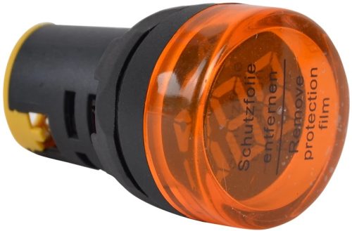 Tracon NYG3-VY Feszültségmérő, LED jelzőfény, sárga 24-500VAC, d=22mm