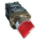 Tracon NYGBK5465PT Tok.világítókaros kapcsoló, piros, LED,3állás,rugóv.,izzó n. 1×NC+1×NO, 3A/400V AC, IP44