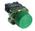 Tracon NYGBP31Z Gumiburkolatos nyomógomb, fémalapra szerelt, zöld 1×NO, 3A/240V AC, IP55
