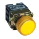 Tracon NYGBV75ST Tokozott jelzőlámpa, fémalap, sárga, előtéttel, izzó nélkül 3A/230V AC, IP44, NYGI130