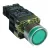 Tracon NYGBW3371Z Világító nyomógomb, fémalap, előtét, zöld, glim, izzó nélk. 1×NO, 3A/230V AC, 130V, IP42