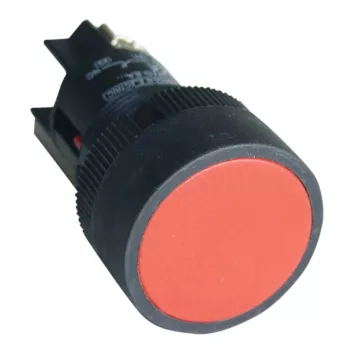   Tracon NYGEA145P Nyomógomb, műanyag testű, piros 1×CO, 0,4A/400V AC, IP42, d=22mm