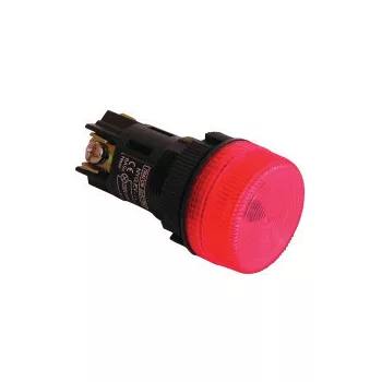   Tracon NYGEV133ZT Tokozott jelzőlámpa, műanyag testű, zöld 0,4A/130V AC, d=22mm, IP44, NYGI130