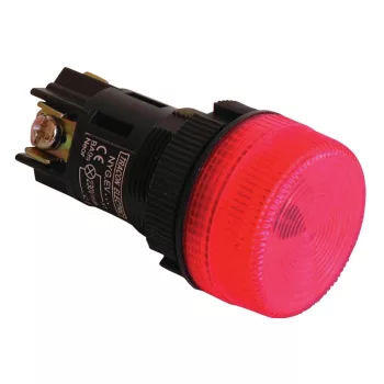   Tracon NYGEV176K Jelzőlámpa, műanyag testű, kék, előtéttel 0,4A/250V AC, d=22mm, IP42, NYGI130