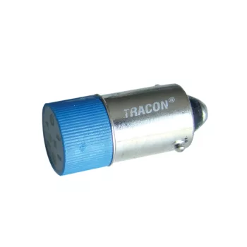 Tracon NYGL-AC400B LED-es jelzőizzó, kék 400V AC, Ba9s