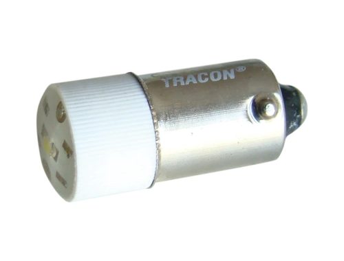 Tracon NYGL-AC400W LED-es jelzőizzó, fehér 400V AC, Ba9s
