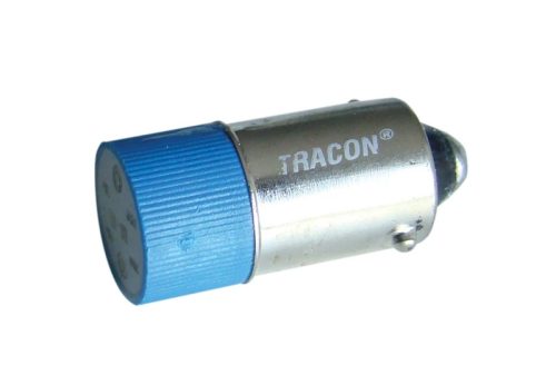Tracon NYGL-ACDC230B LED-es jelzőizzó, kék 230V AC/DC, Ba9s