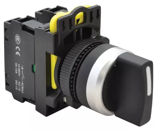 Tracon NYK3-S31BK Karos kapcsoló, háromállású 2×NO, 5A/230V AC-15, IP65