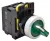 Tracon NYK3-SL24G Világítókaros kapcsoló, zöld, LED, kétállású, rugóvissza 1×NO+1×NC, 5A/230V AC-15, IP65, LED 230V AC/DC